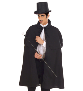Černý plášť s pelerínou 100 cm, Sherlock