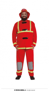 Kostým pro dospělé hasič XL