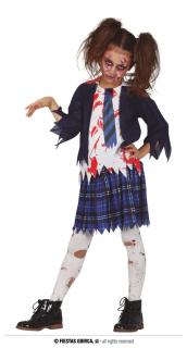 Zombie školačka - kostým