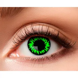 Kontaktní čočky zeleno černé