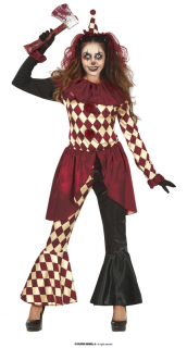Horrorový klaun dámský kostým