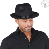 Pánský černý klobouk mafián
