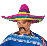 Mexický klobouk barevný