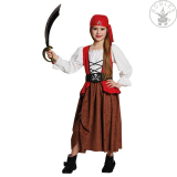 Pirátka dětský kostým 116,164