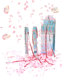 Vystřelovací konfety růžové 50 cm