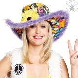 Hippie klobouk dámský lilla