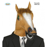 Latexová maska hnědý kůň