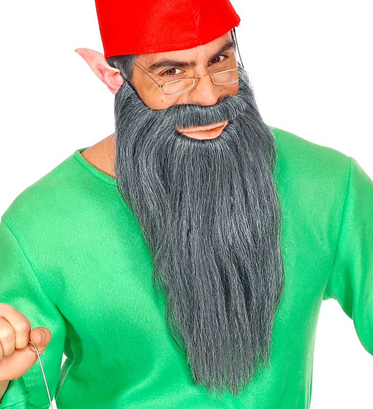 Šedé dlouhé vousy