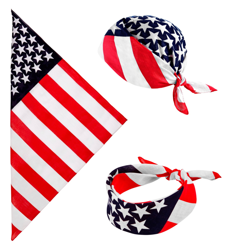 Americký šátek s motivem USA