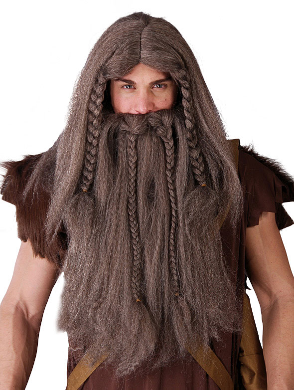 Paruka s vousy Viking, Hagrid - hnědá