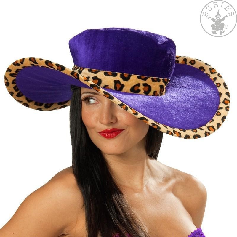 Dámský leopardí klobouk