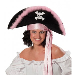 Pirátský klobouk pink