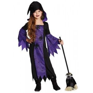 Fialová čarodějnice s kapucí