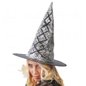 Čarodějnický klobouk stříbrný