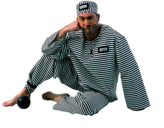 Karnevalový kostým vězeň