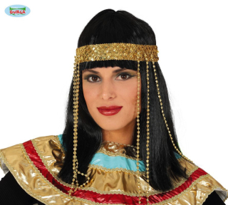 Egypťanka (Kleopatra)- paruka s čelenkou