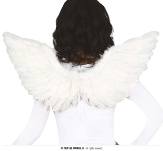Bílá andělská křídla 70 cm