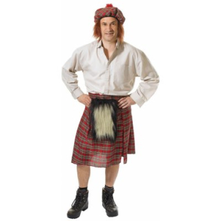 Skotská sukně (kilt) s čepičkou