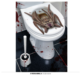 Záchodová dekorace pavouk