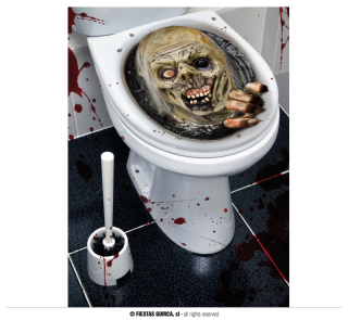 Záchodová dekorace zombie