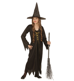 Dětská čarodějnice s kloboukem