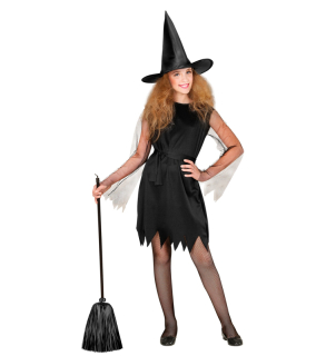Černá čarodějnice s kloboukem