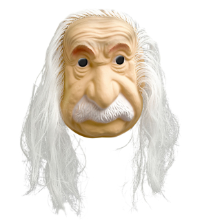 Einstein maska s vlasy