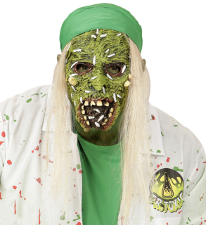 Zombie maska s červy
