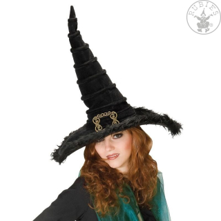 Čarodějnice sametový klobouk se sponou