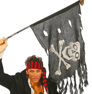 Pirátská vlajka 122 x 60 cm