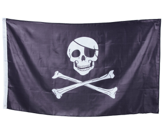 Pirátská vlajka 90 x 150 cm 